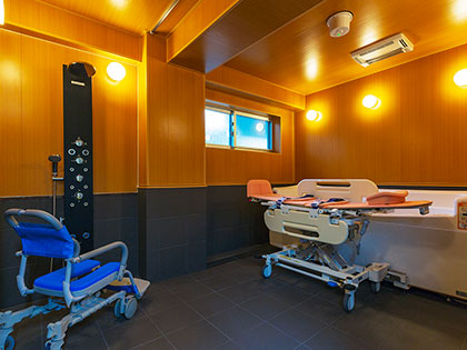 横浜市の介護付き有料老人ホーム エクセレント横濱北寺尾の快適な生活空間「機械浴室」